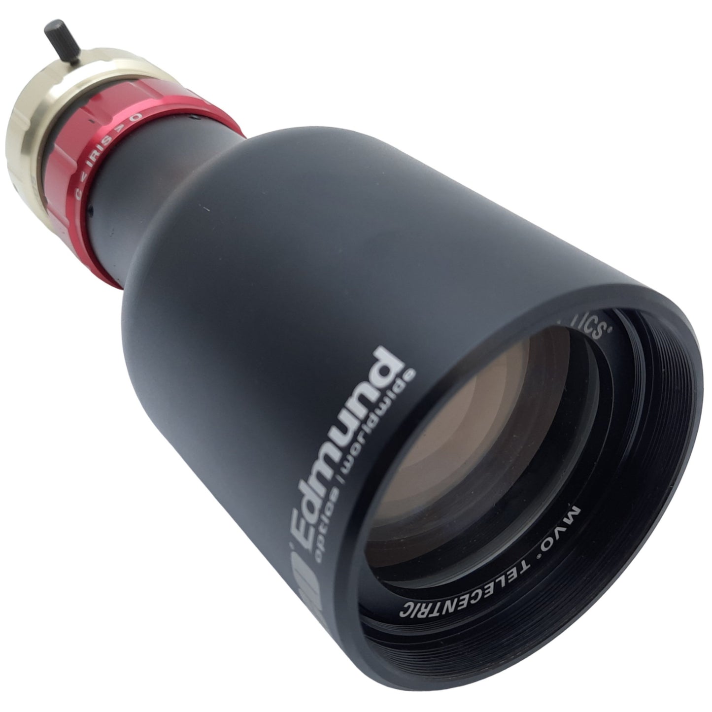 Used Edmund Optics 55349 Gold Series Focusable Telecentric Lens, W.D 161-186mm, 0.25x