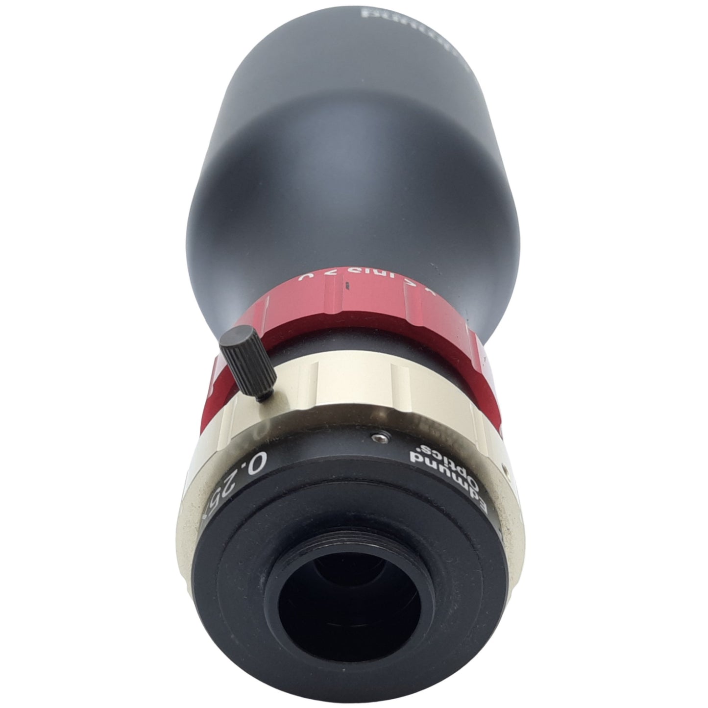 Used Edmund Optics 55349 Gold Series Focusable Telecentric Lens, W.D 161-186mm, 0.25x