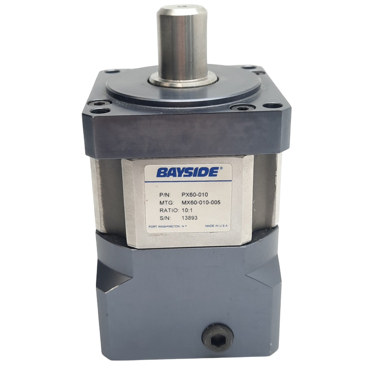 New – Open box Parker PX60-010 Planetary Gearhead, 10:1, ø16mm Shaft, 25Nm, 6000rpm Max