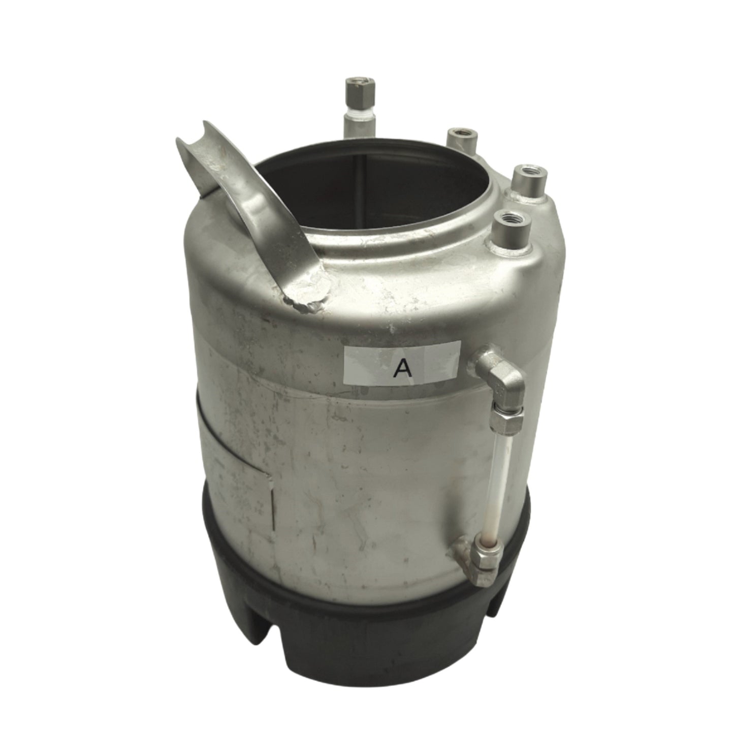 Used Apache Stainless Corp ASME UM Pressure Vessel MAWP: FV/165psi, 1/4in NPT*No Lid*