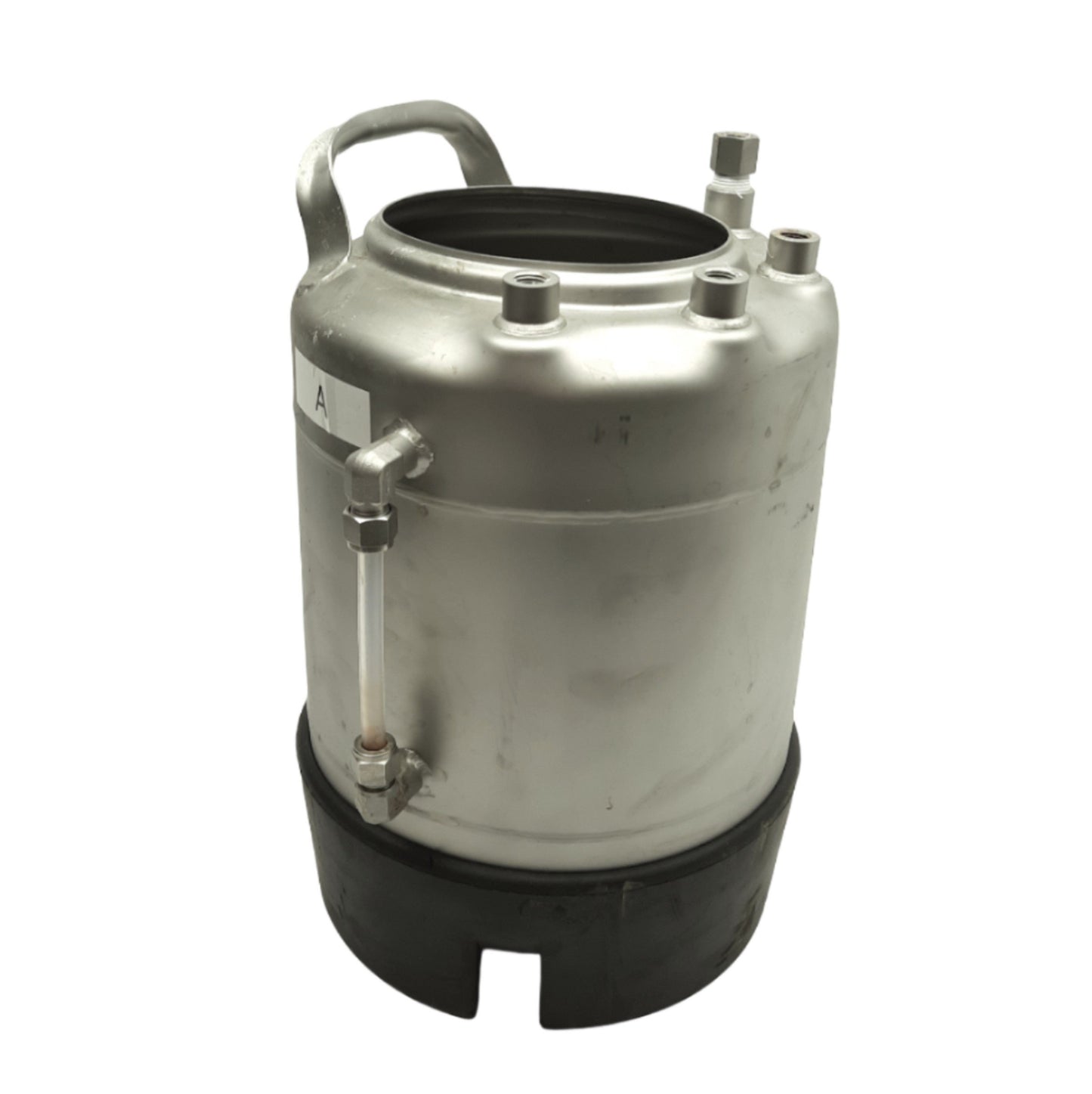 Used Apache Stainless Corp ASME UM Pressure Vessel MAWP: FV/165psi, 1/4in NPT*No Lid*