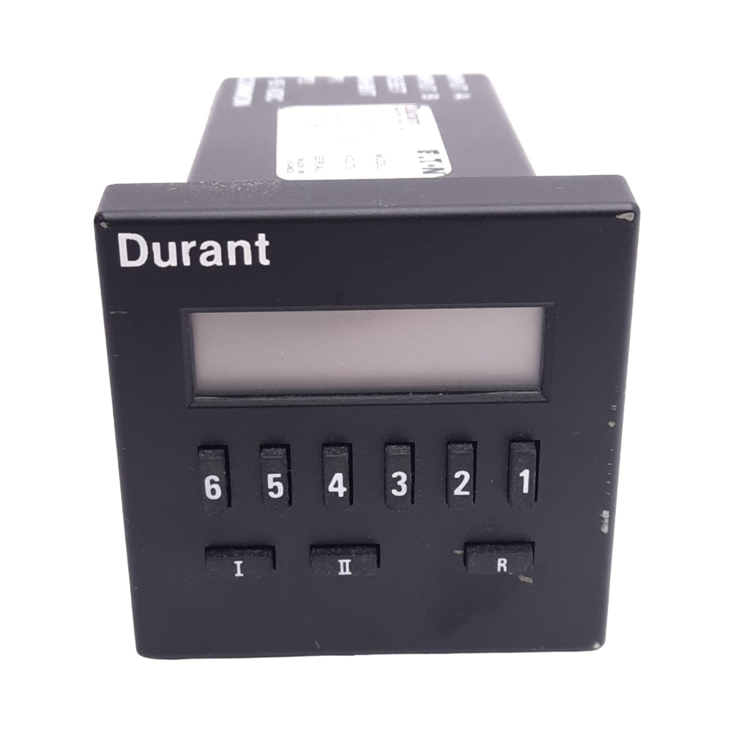 Used Eaton 45620-400 Durant Counter Timer, 6-Digit, 40mm LCD, 120/240VAC, 48x48mm DIN