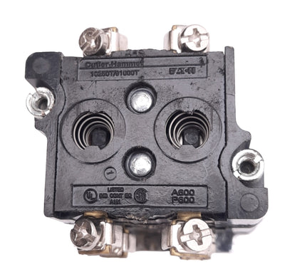 Used Eaton 10250T1343-11 Selector Switch, 3-Position Maintained, ø30.5mm, 2N.O.+2N.C.