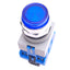 New IDEC ALW29911D-B-24V Blue Illuminated Pushbutton Switch, 22mm, 1NO+1NC, 24V Lamp