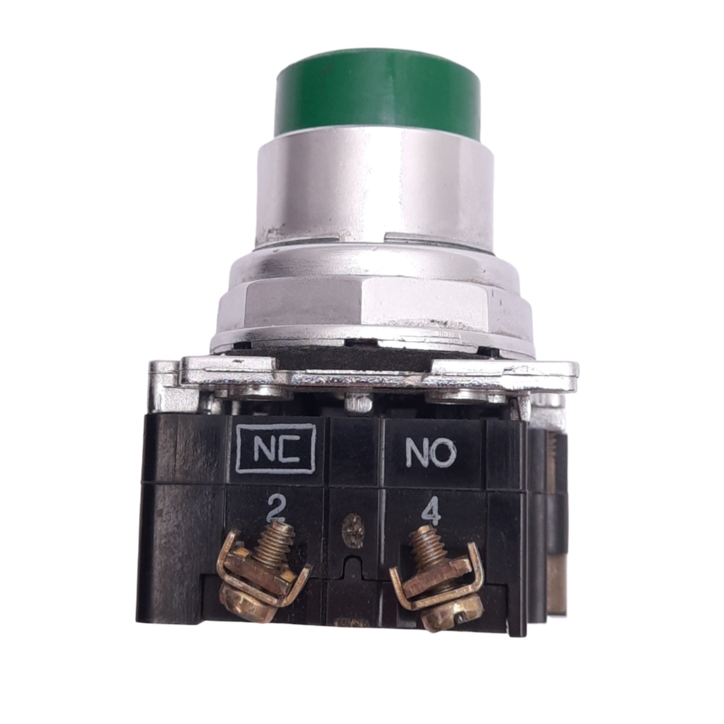 Used Eaton 10250T113-1 Green Extended Pushbutton Switch, ø30.5mm, 1NO 1NC, 600VAC 10A