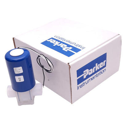 New Parker SV-2-1144-2 High-Purity Solenoid Valve, 0-80psi, 1/4in NPT, 2-Wire