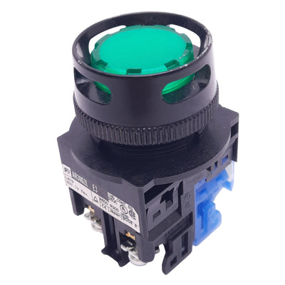 New Fuji Electric AR30G2L-10E3G Green Illuminated Pushbutton, ø30mm, 1NO, 600V 10A