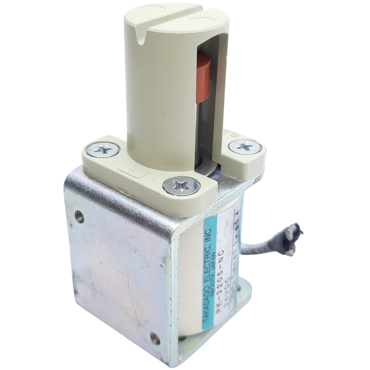 Used Takasago Electric PK-3205-NC Solenoid Pinch Valve 2-Way Normally Closed, 24 VDC