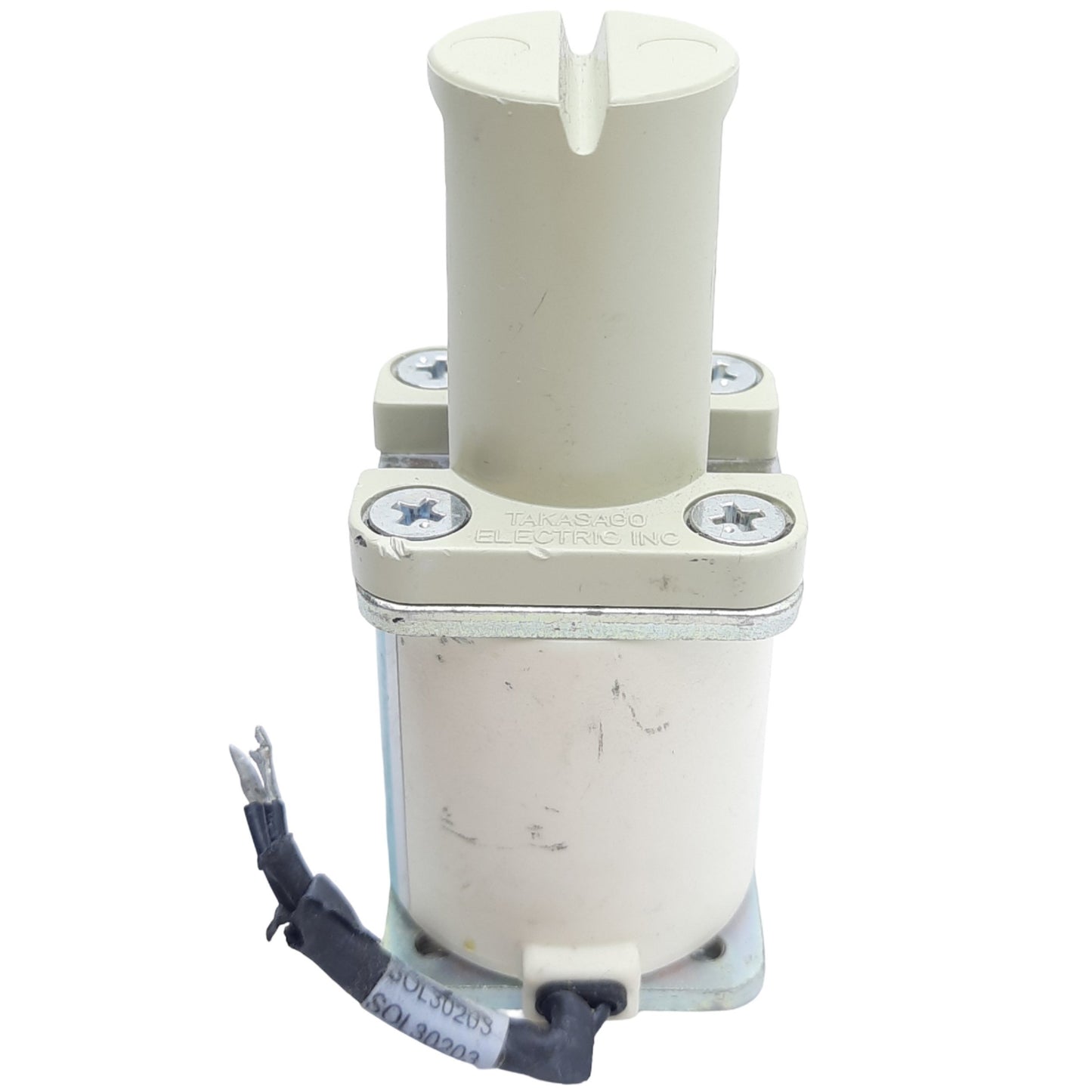 Used Takasago Electric PK-3205-NC Solenoid Pinch Valve 2-Way Normally Closed, 24 VDC