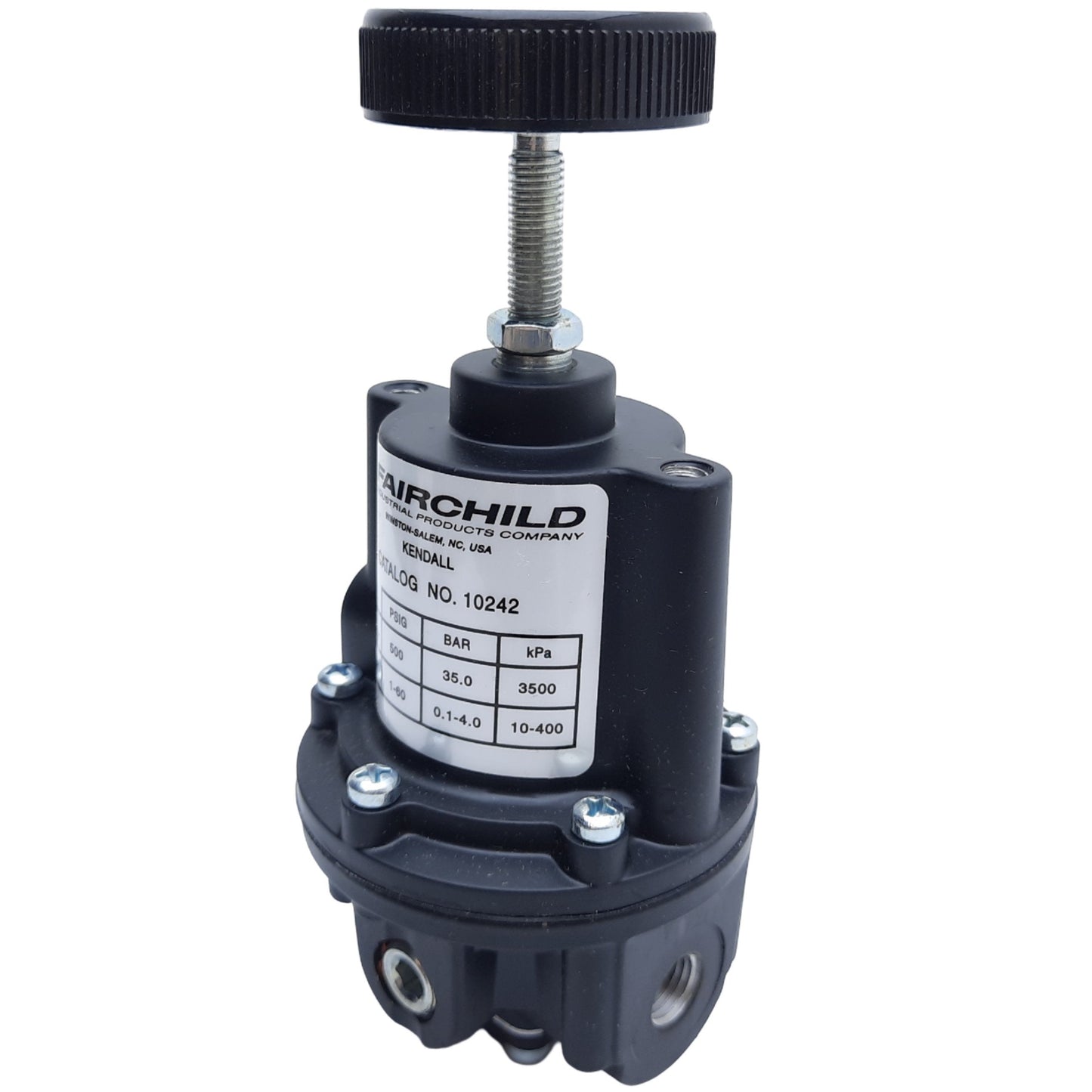 New – Open box Fairchild 10242 Pneumatic Pressure Regulator, 1/4" NPT, 1-60PSI Set, Max. 500PSI