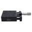 Used Del-Tron 750-X Linear Positioning Stage 1/2in Travel, 2.62x2.62in Table, 6-32UNF