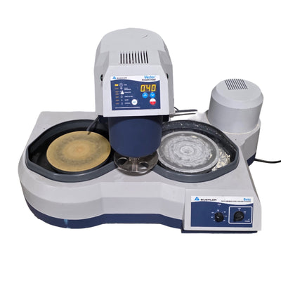 Used Buehler 49-5102-115 Phoenix Beta Twin Wheel Grinder-Polisher W/Vector Power Head