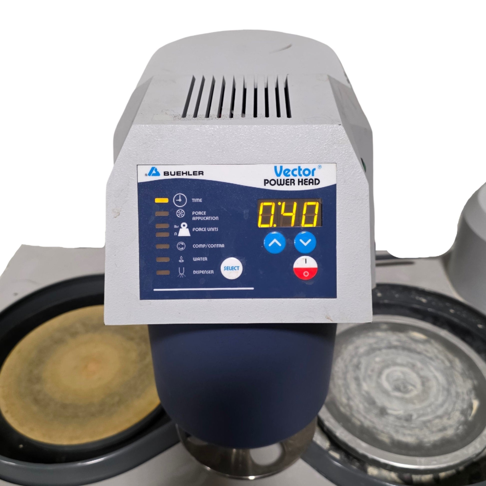 Buehler 49 5102 115 Phoenix Beta Twin Wheel Grinder Polisher W Vector buehler-49-5102-115-phoenix-beta-twin-wheel-grinder-polisher-w-vector