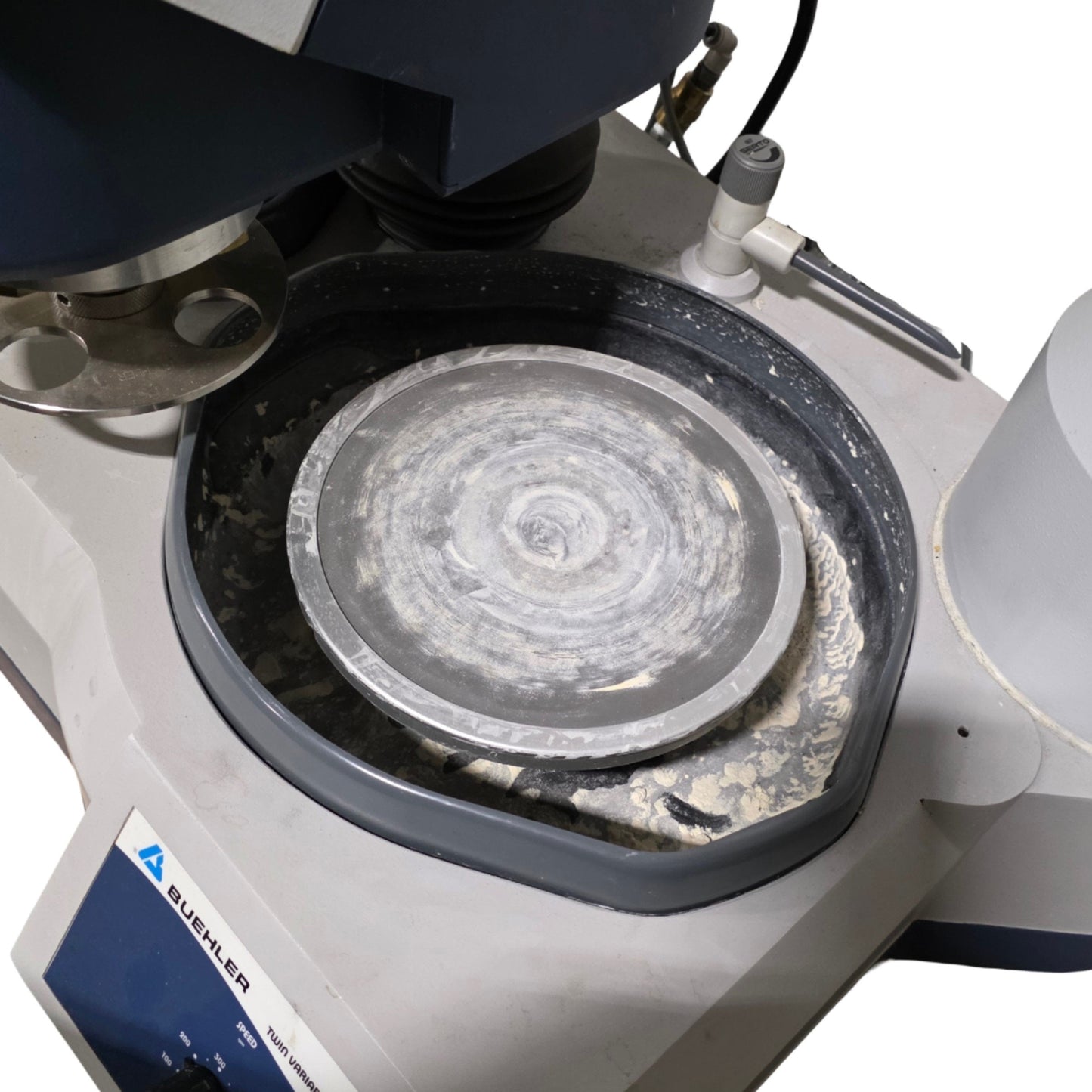 Used Buehler 49-5102-115 Phoenix Beta Twin Wheel Grinder-Polisher W/Vector Power Head