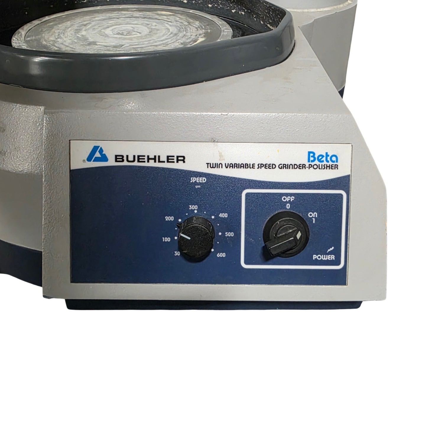 Used Buehler 49-5102-115 Phoenix Beta Twin Wheel Grinder-Polisher W/Vector Power Head