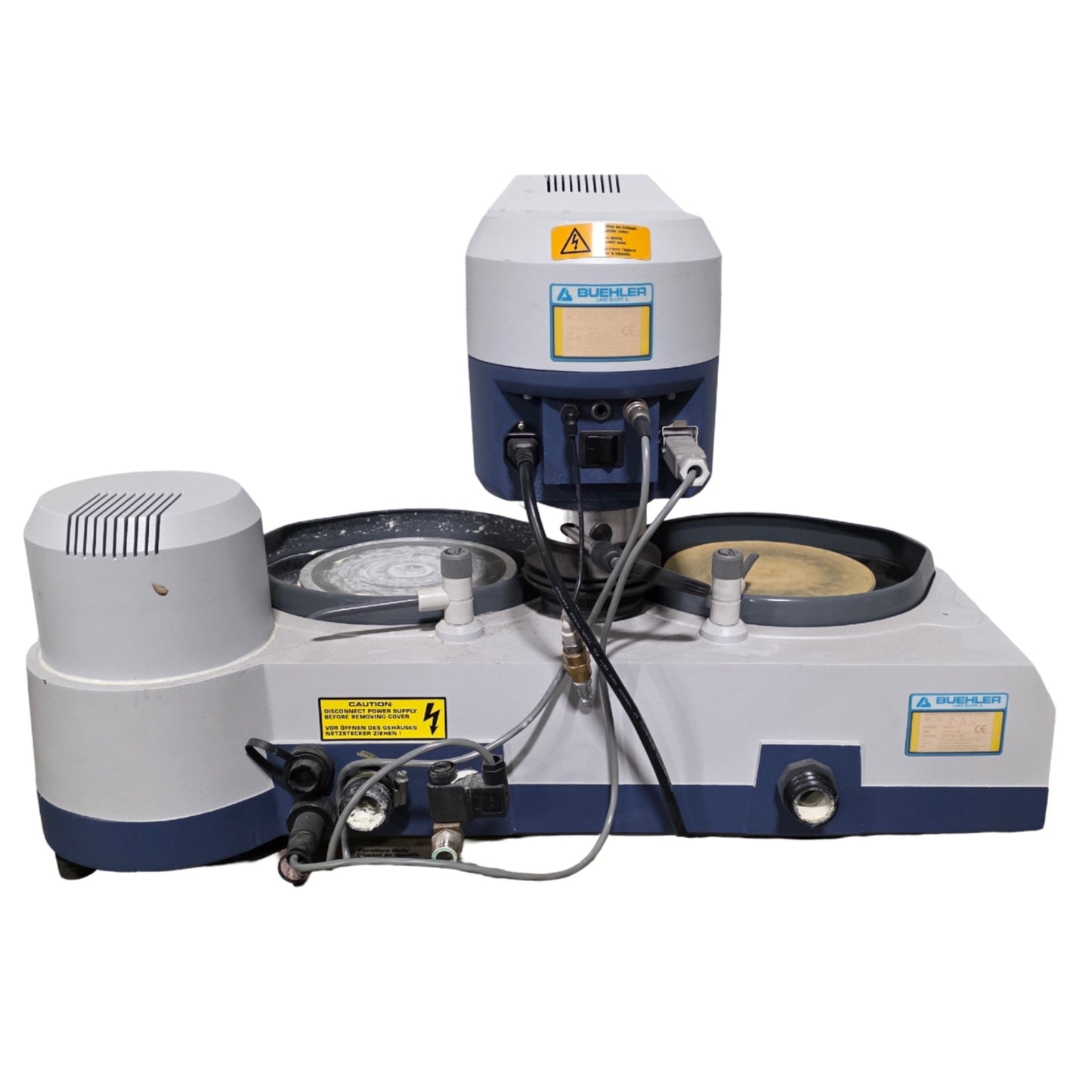 Used Buehler 49-5102-115 Phoenix Beta Twin Wheel Grinder-Polisher W/Vector Power Head