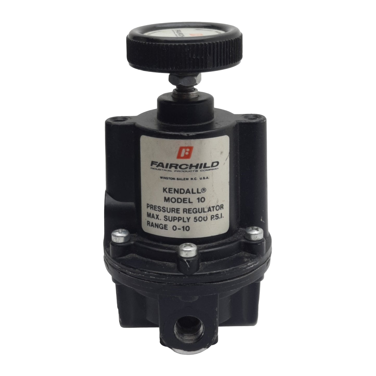 Used Fairchild 10222 Pneumatic Precision Regulator 0-10psig Set, 500psig Max 1/4" NPT