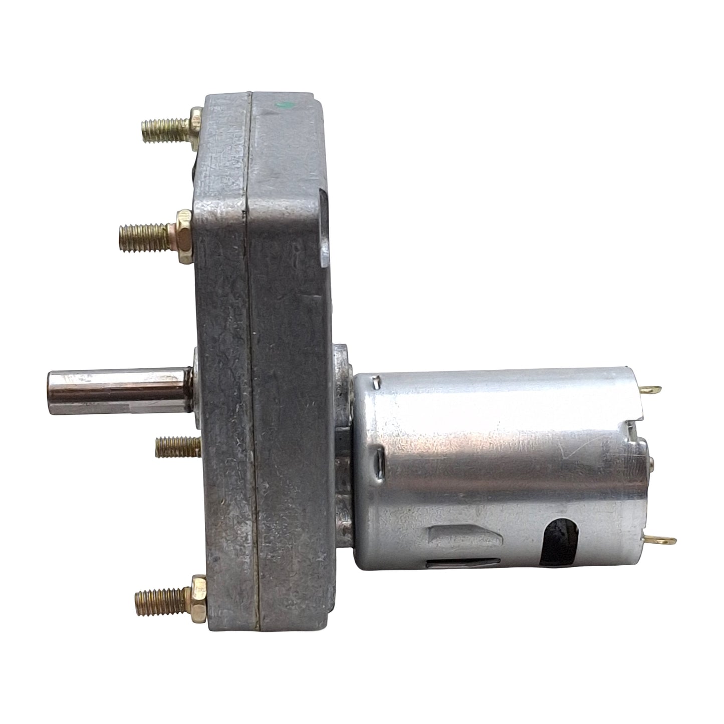 Used Molon CHM-2425-1M Permanent Magnet DC Gearmotor 50in-lbs 25rpm ø8mm Shaft 24VDC