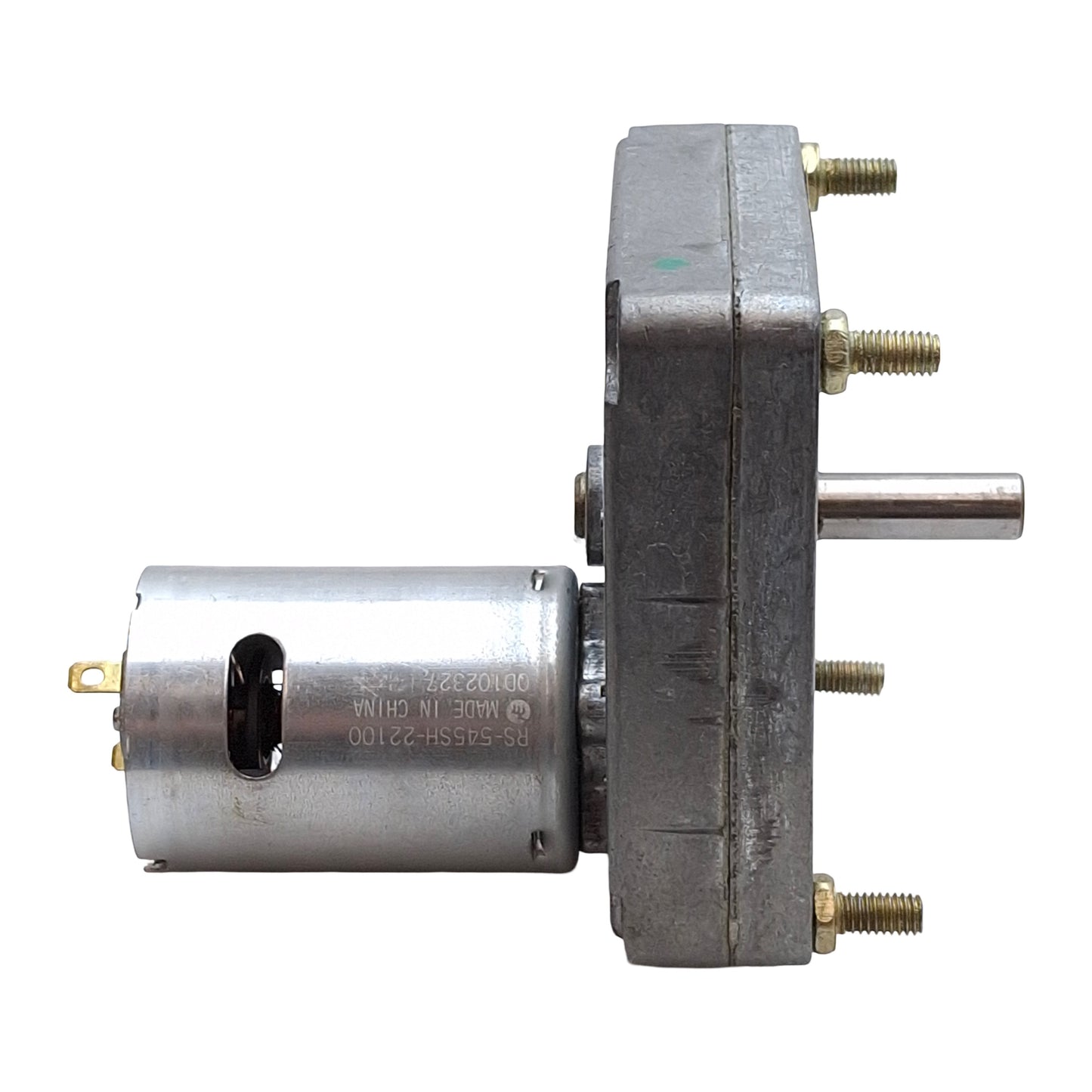 Used Molon CHM-2425-1M Permanent Magnet DC Gearmotor 50in-lbs 25rpm ø8mm Shaft 24VDC