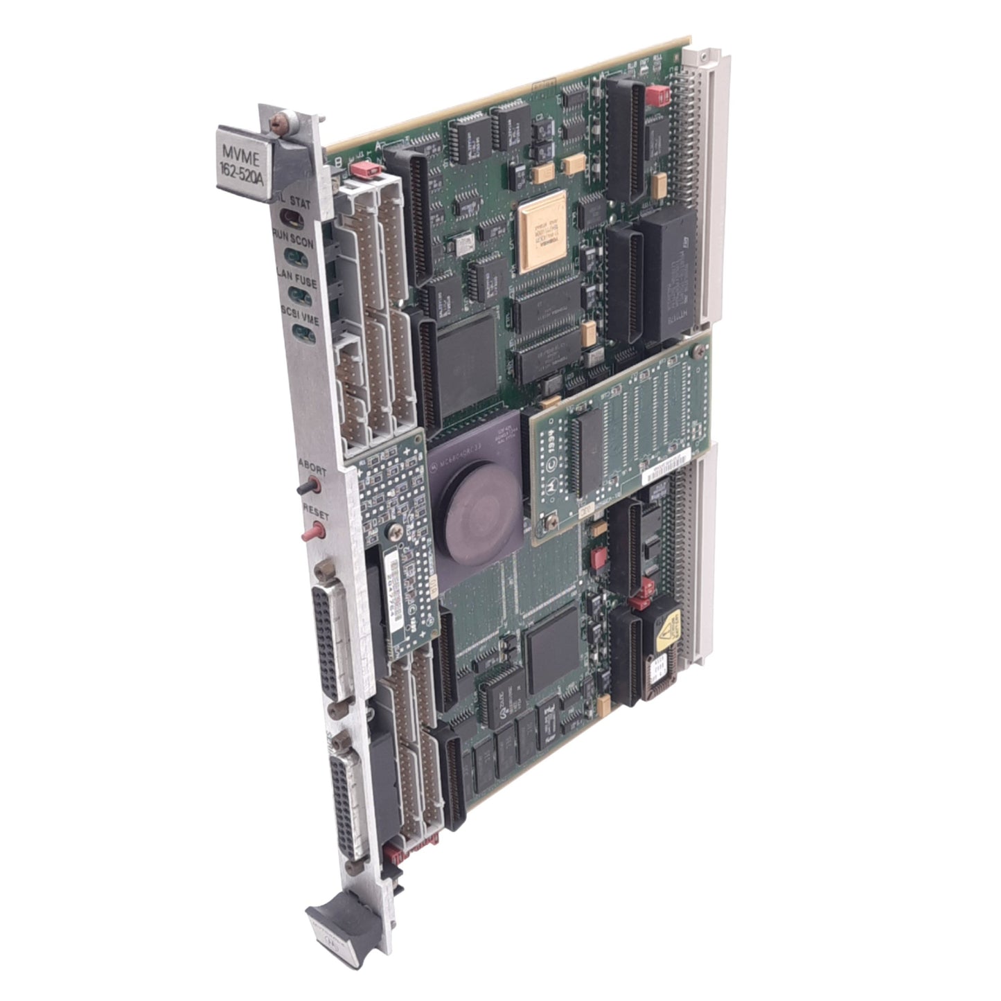 Used Motorola 10332-00714 MVME 162-520A VME Motion Controller Board, 32MHz, 8MB DRAM