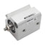 Used SMC NCDQ2B20-10DCM Pneumatic Cylinder, ø20mm Bore, 10mm Stroke, M5, 145psi