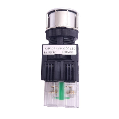 New Kacon K25F-27 Blue RESET Illuminated Pushbutton, ø25mm, 1NO, 24V LED, 250VAC 6A