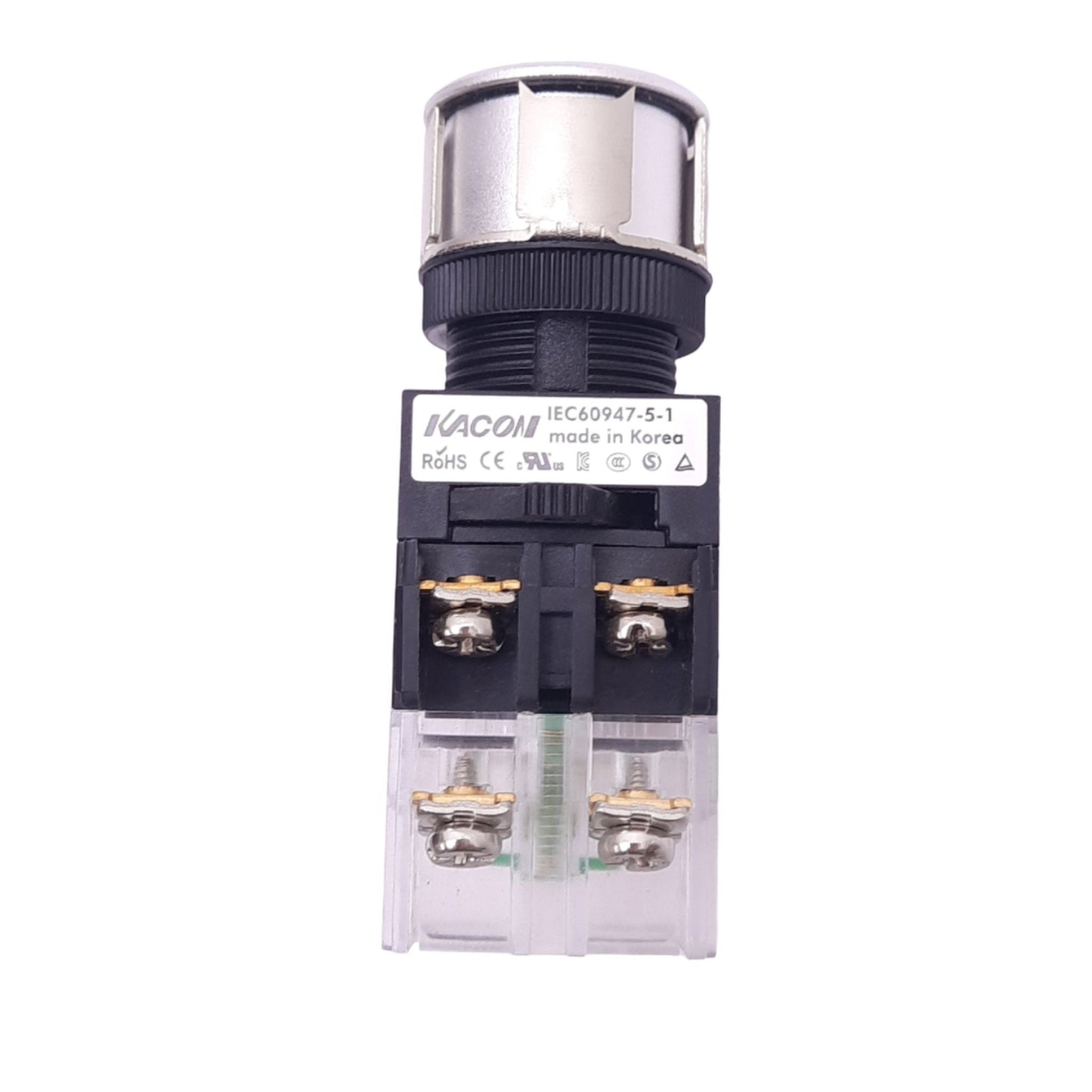 New Kacon K25F-27 Blue RESET Illuminated Pushbutton, ø25mm, 1NO, 24V LED, 250VAC 6A