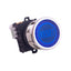 New Kacon K25F-27 Blue RESET Illuminated Pushbutton, ø25mm, 1NO, 24V LED, 250VAC 6A