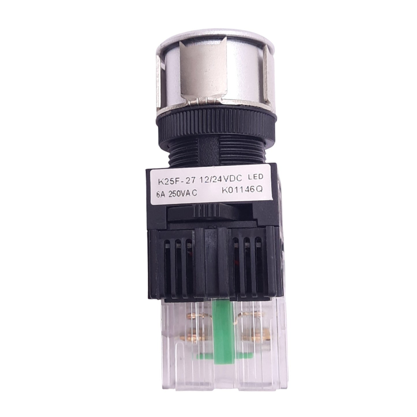 New Kacon K25F-27 Green START Illuminated Pushbutton, ø25mm, 1NO, 24V LED, 250VAC 6A