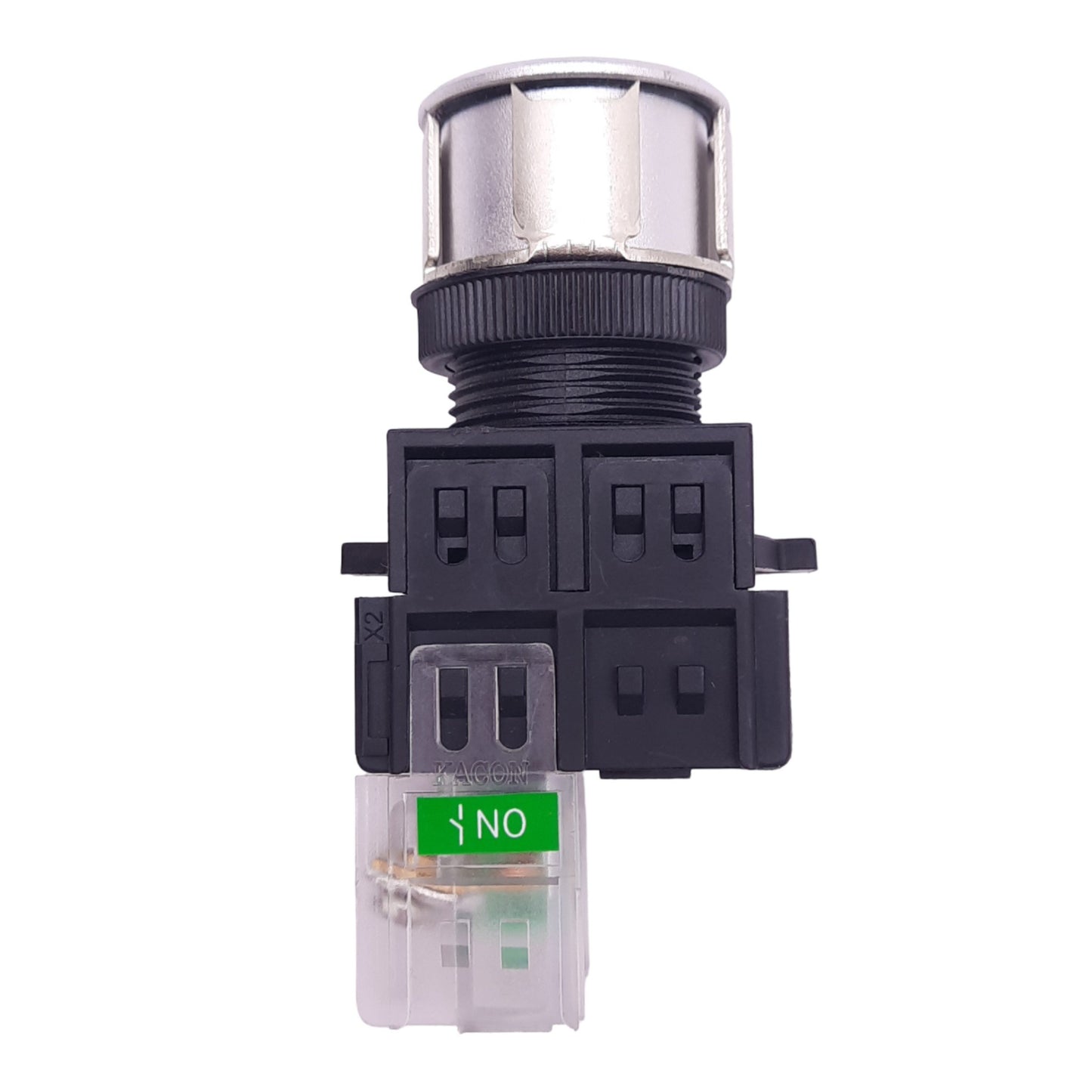 New Kacon K25F-27 Green START Illuminated Pushbutton, ø25mm, 1NO, 24V LED, 250VAC 6A