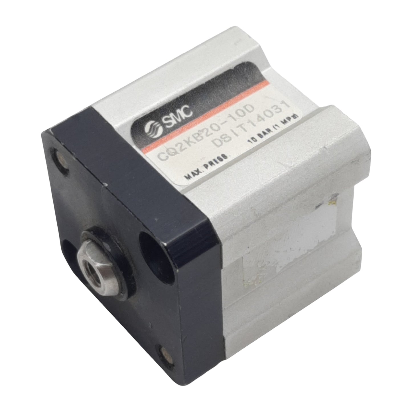 Used SMC CQ2KB20-10D Pneumatic Compact Cylinder, ø20mm Bore, 10mm Stroke, M5, 10bar