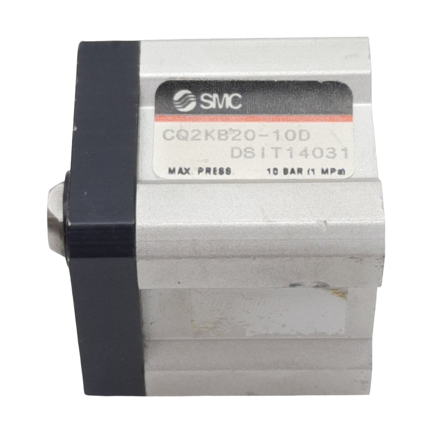 Used SMC CQ2KB20-10D Pneumatic Compact Cylinder, ø20mm Bore, 10mm Stroke, M5, 10bar