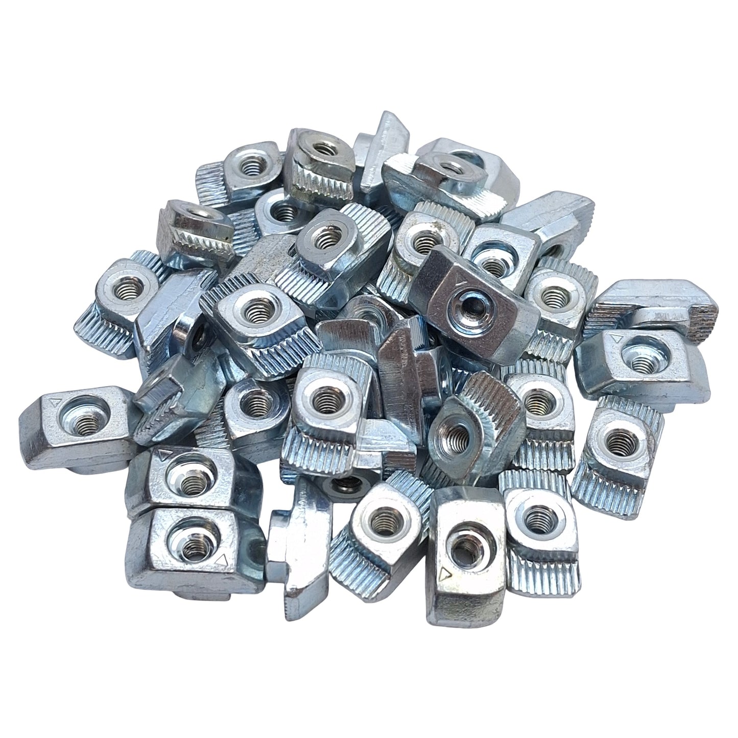 Used Lot of 40 80/20 13123 Standard Drop-In T-Nut, 45 Series, M4x0.7, Steel