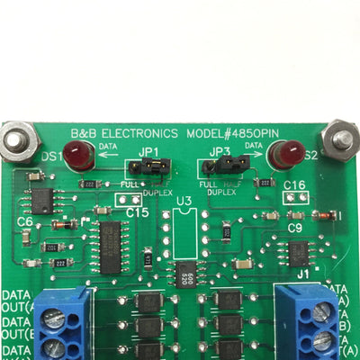 Used B&B 485OPIN RS-485 Network Serial Optical Isolator/Repeater 9-14VDC, 460.8kBd