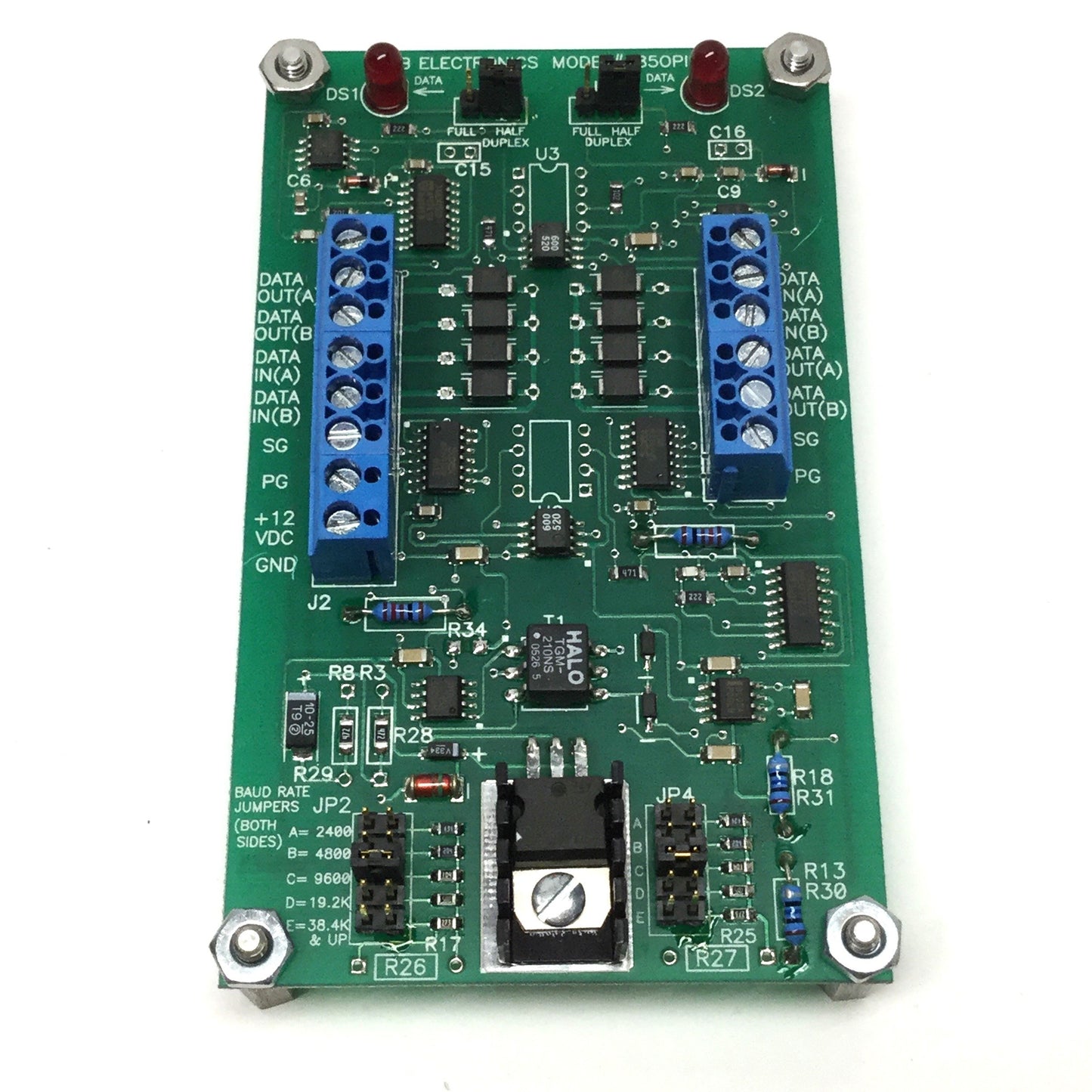 Used B&B 485OPIN RS-485 Network Serial Optical Isolator/Repeater 9-14VDC, 460.8kBd