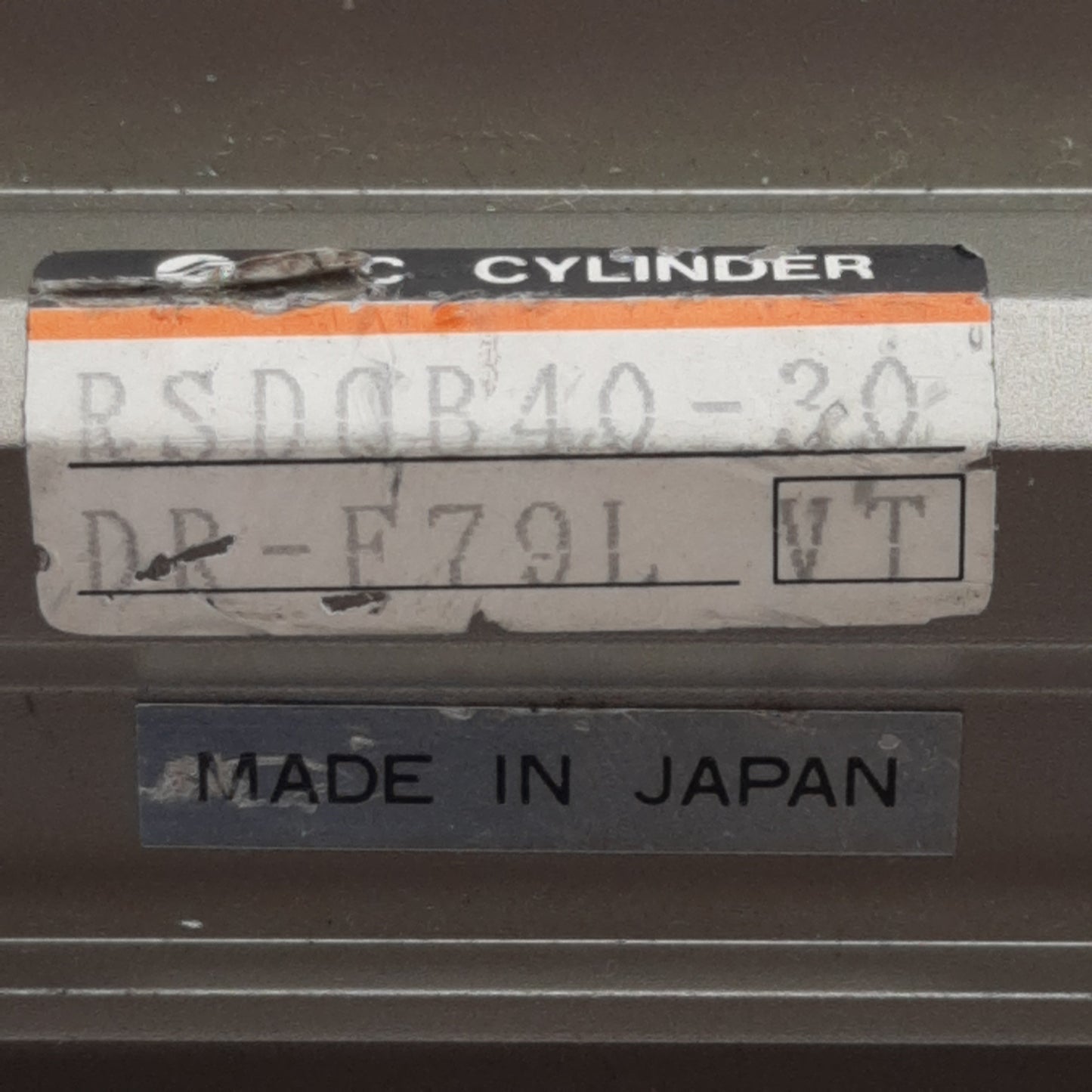 Used SMC RSDQB40-30DR-F79L Pneumatic Stopper Cylinder ø40mm Bore, 30mm Stroke, Rc1/8"