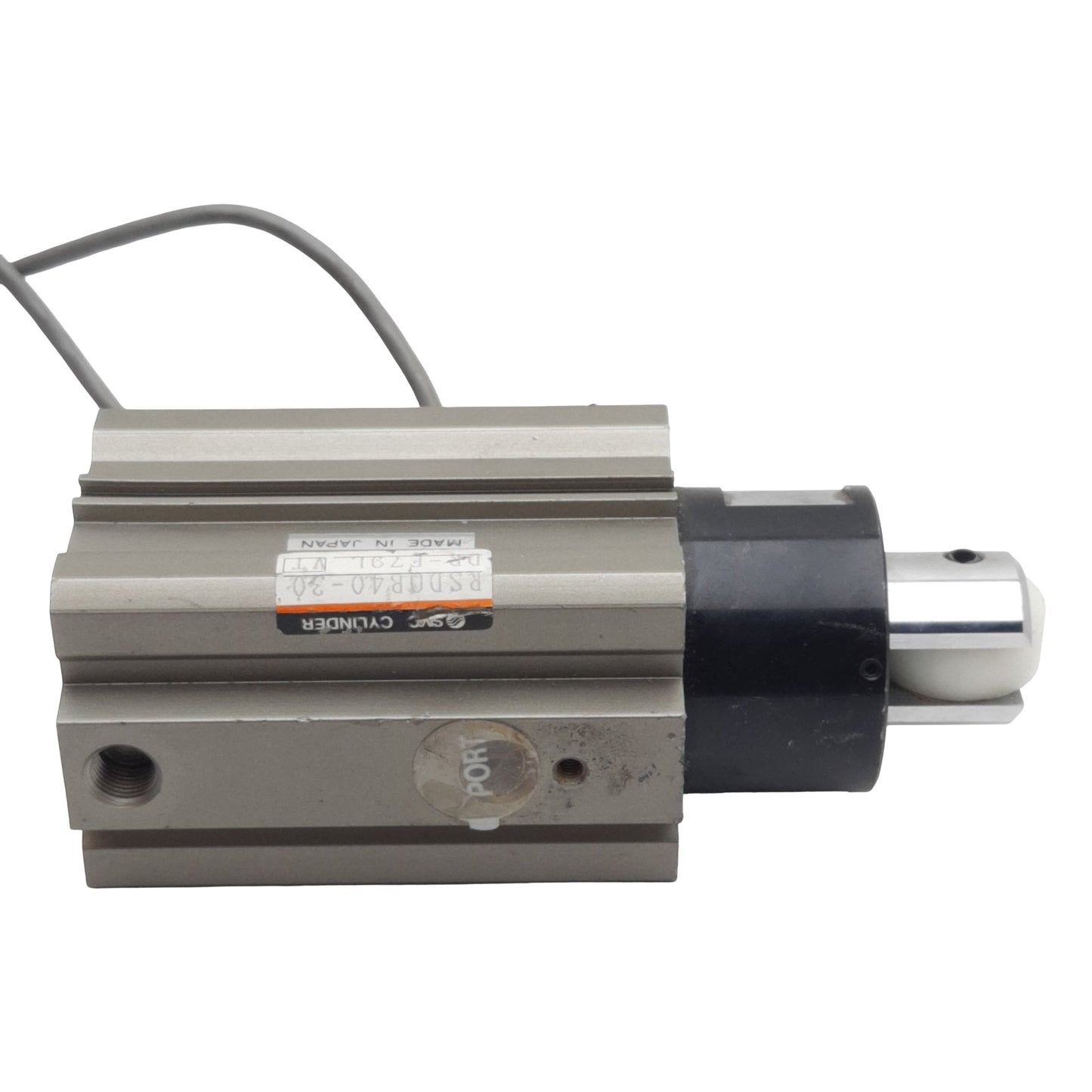 Used SMC RSDQB40-30DR-F79L Pneumatic Stopper Cylinder ø40mm Bore, 30mm Stroke, Rc1/8"