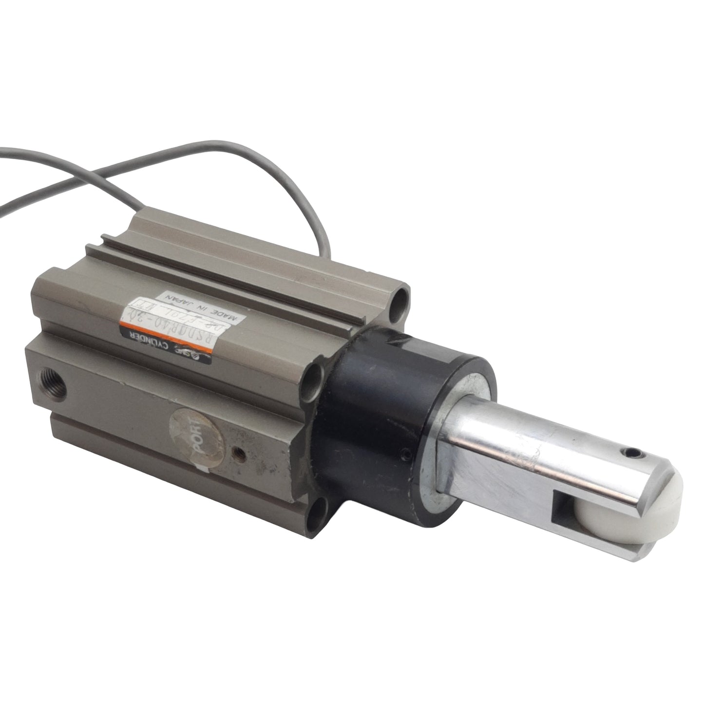 Used SMC RSDQB40-30DR-F79L Pneumatic Stopper Cylinder ø40mm Bore, 30mm Stroke, Rc1/8"