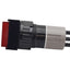 Used EAO 31-451.036 Push Button Momentary, Illuminated, Red, 2N/O Contact, 42VAC/DC