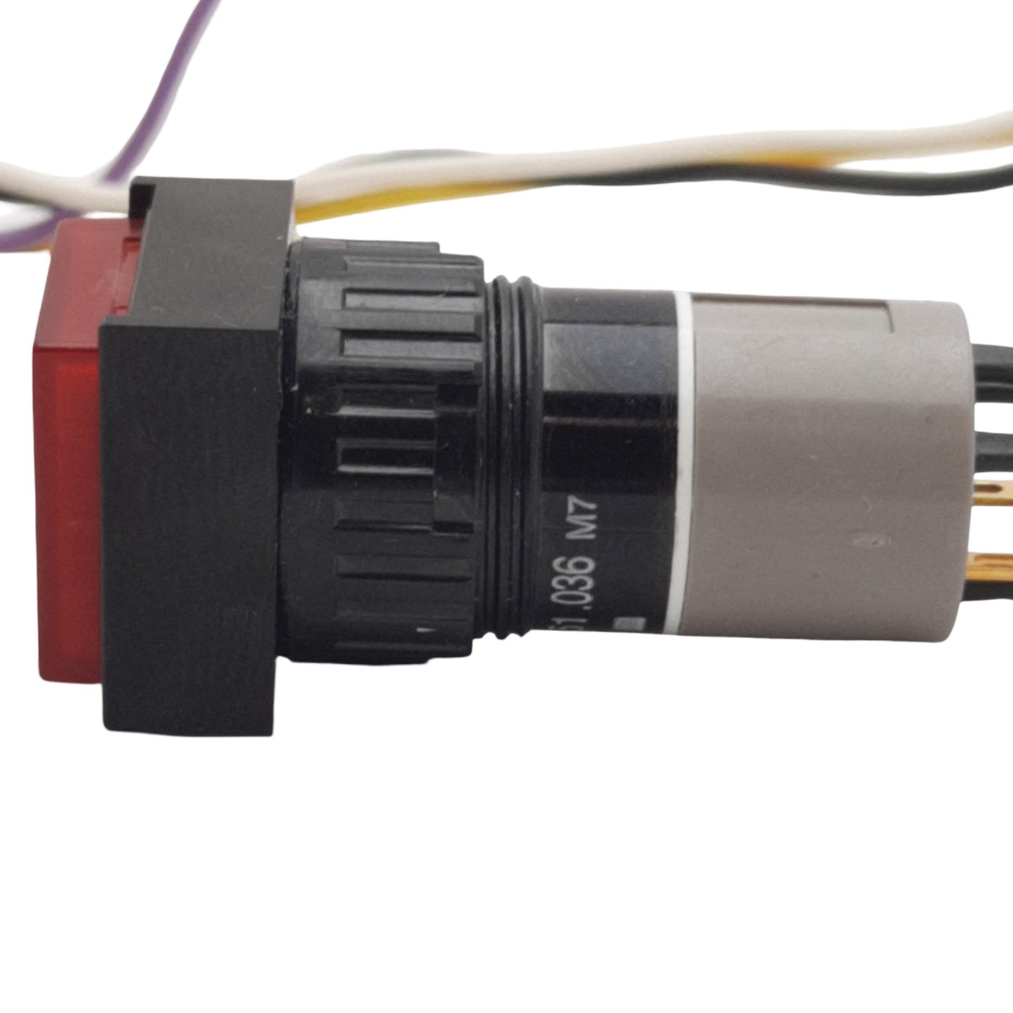 Used EAO 31-451.036 Push Button Momentary, Illuminated, Red, 2N/O Contact, 42VAC/DC