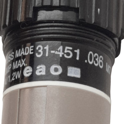 Used EAO 31-451.036 Push Button Momentary, Illuminated, Red, 2N/O Contact, 42VAC/DC
