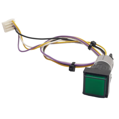 Used EAO 31-451.036 Push Button Momentary, Illuminated, Green, 2N/O Contact, 42VAC/DC
