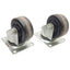 Used Lot of 2 Payson 050-3UM Wheel Caster 3in Wheel Diameter, 1-1/4in Width, Plexite