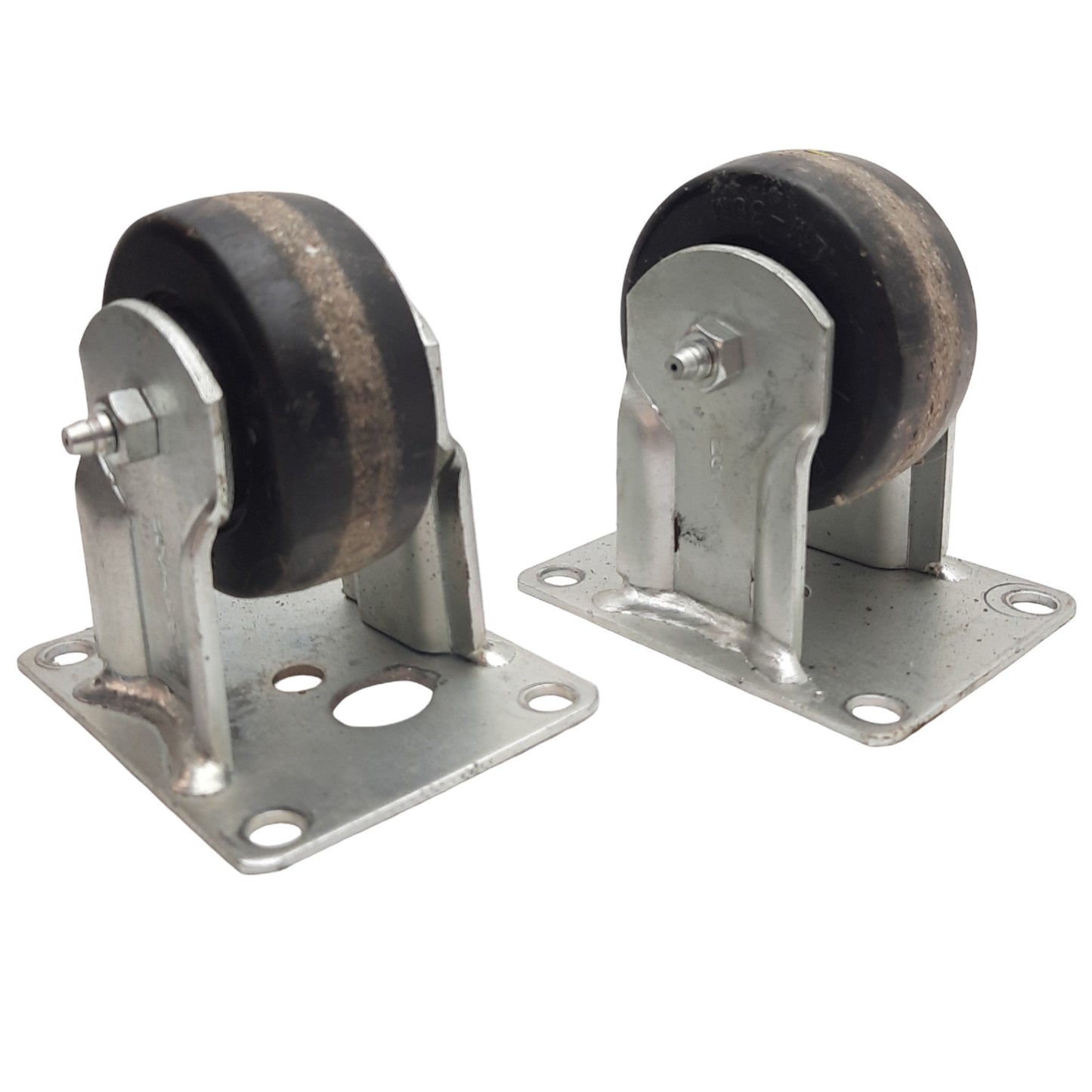 Used Lot of 2 Payson 051-3UM Wheel Caster 3in Wheel Diameter, 1-1/4in Width, Plexite