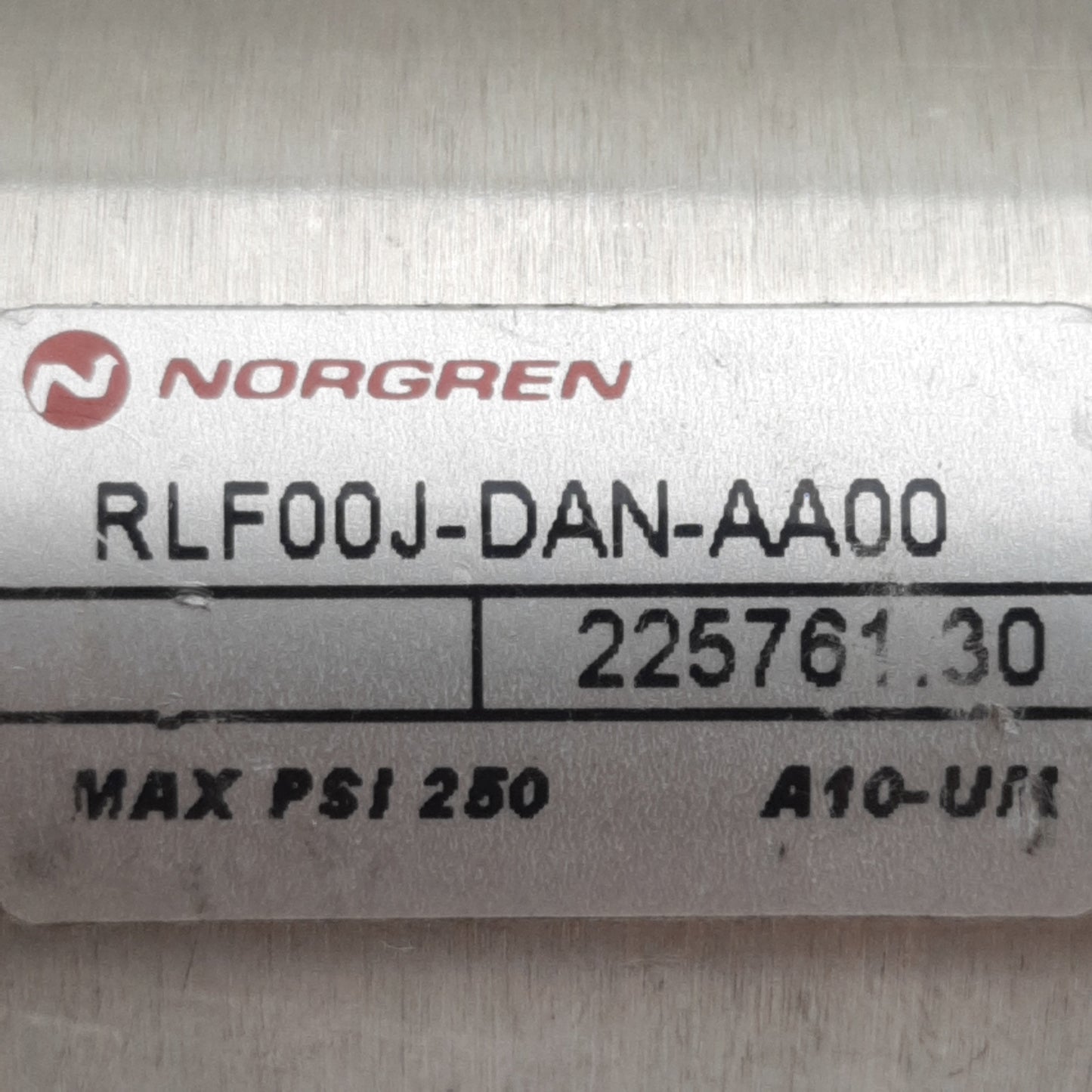 Used Norgren RLF00J-DAN-AA00 Pneumatic Cylinder, ø1.5in Bore, 0.5in Stroke, 1/8in NPT