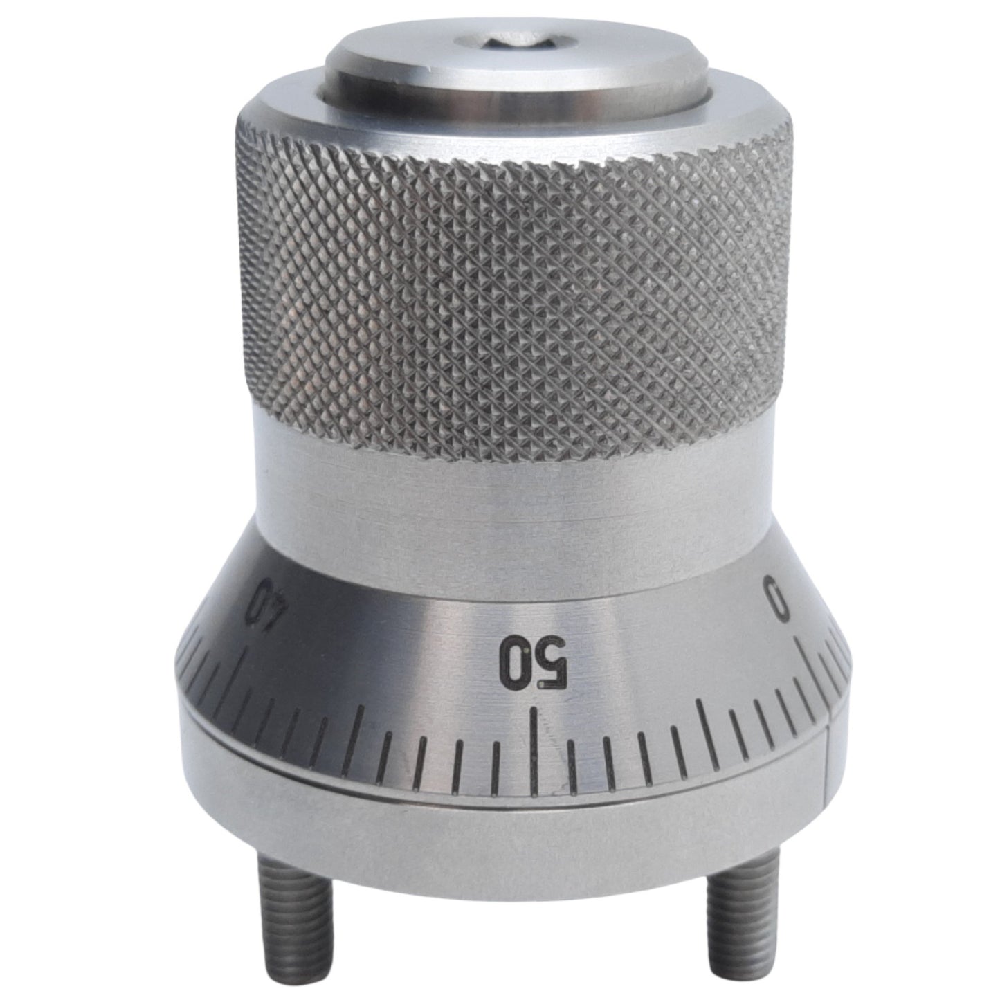 Used Ganter Norm GN 200-44-K10-AS-NI Indexing Mechanism Control Knob, Scale 0-50