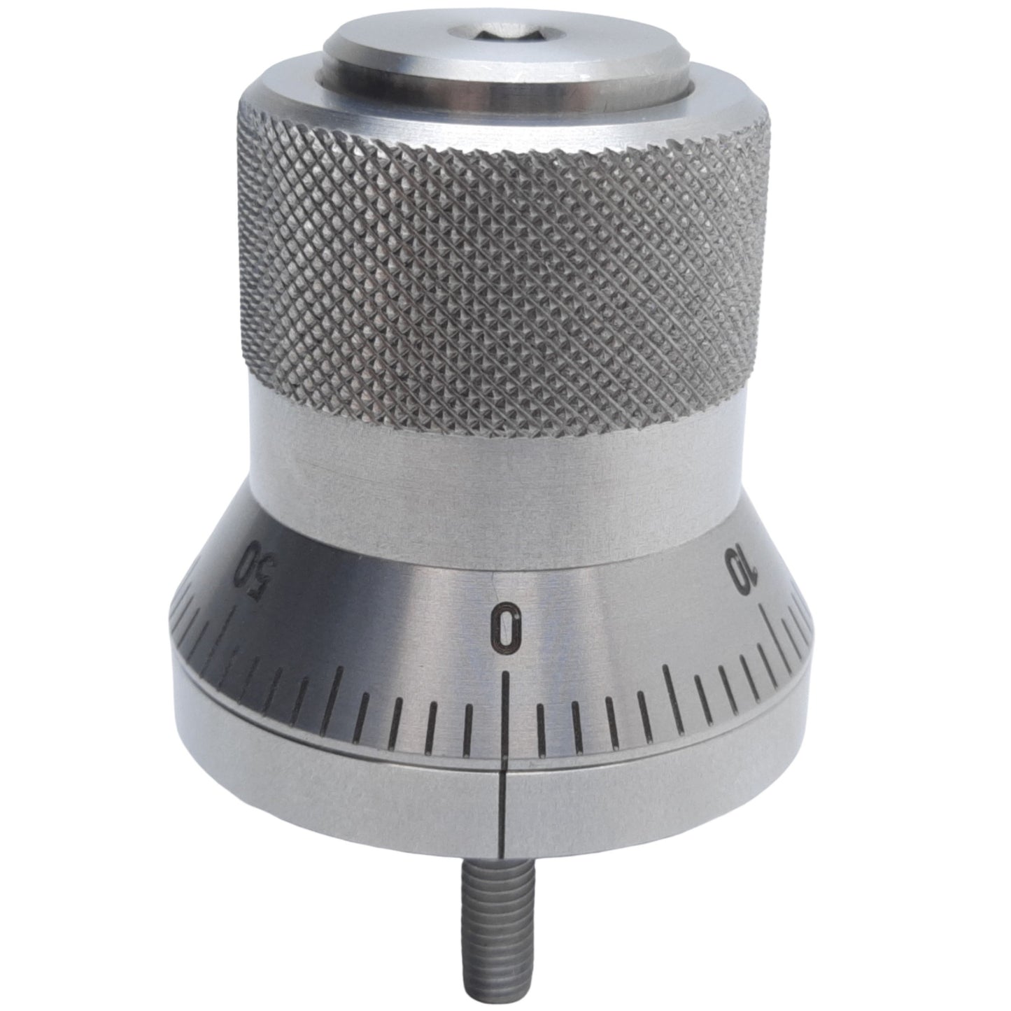 Used Ganter Norm GN 200-44-K10-AS-NI Indexing Mechanism Control Knob, Scale 0-50