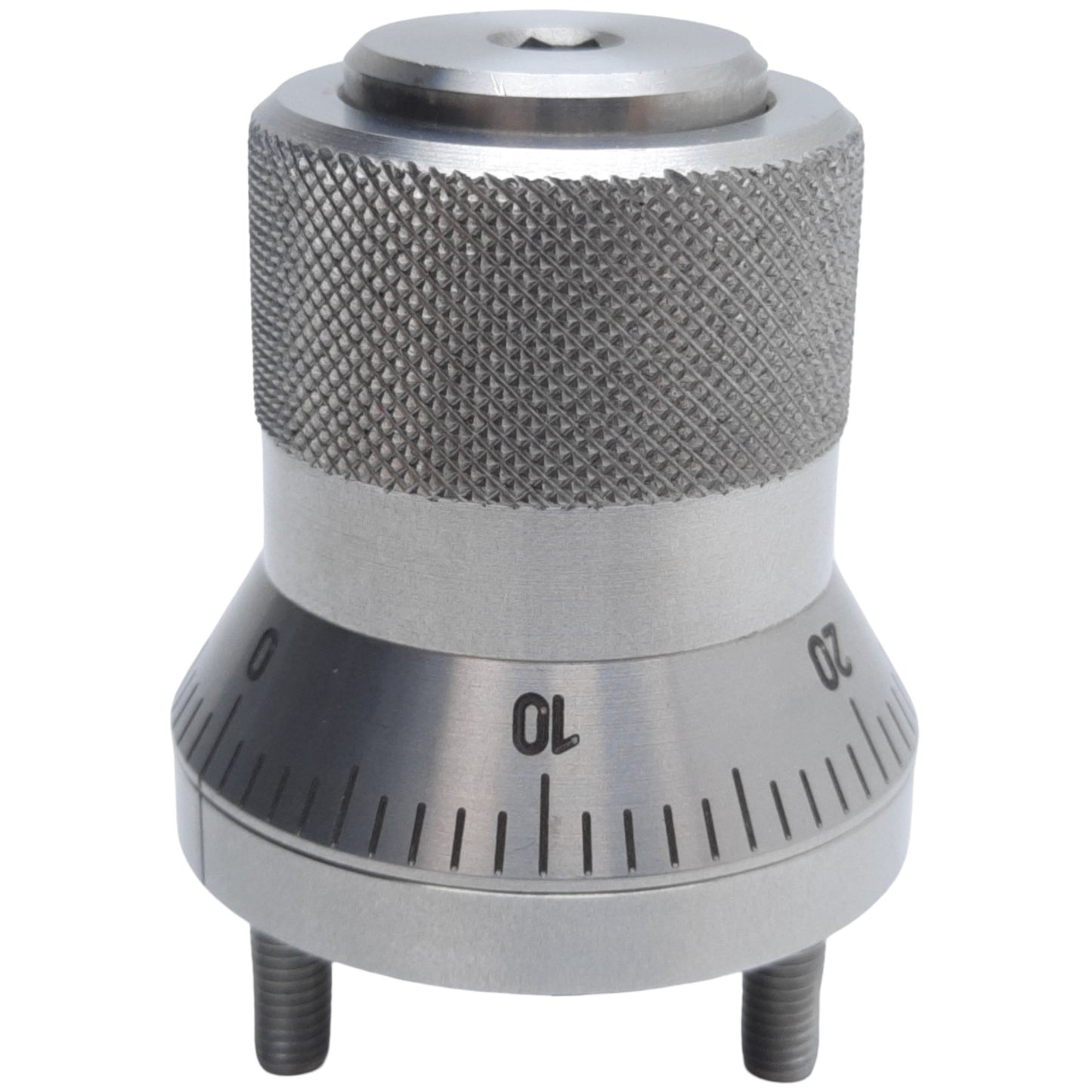 Used Ganter Norm GN 200-44-K10-AS-NI Indexing Mechanism Control Knob, Scale 0-50