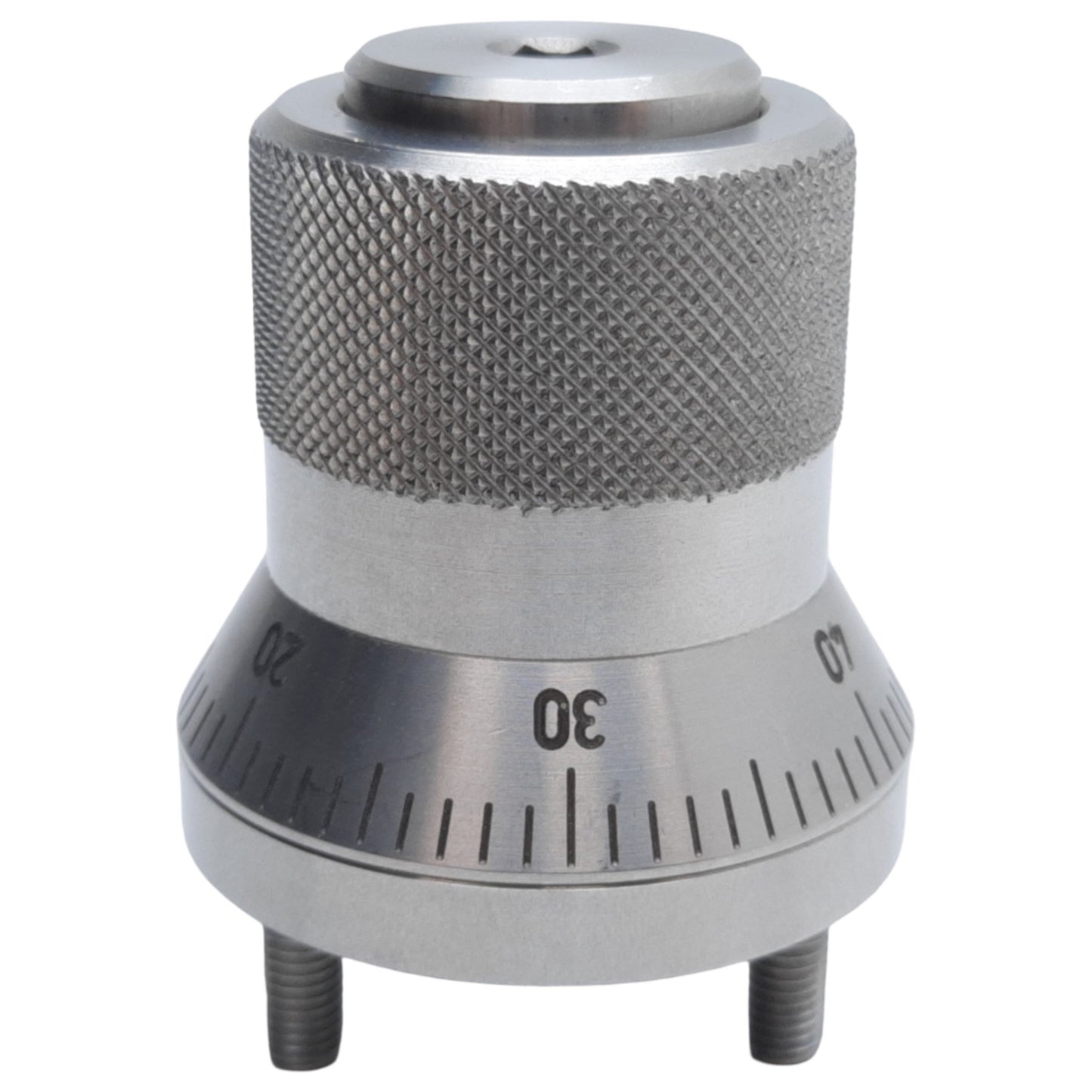 Used Ganter Norm GN 200-44-K10-AS-NI Indexing Mechanism Control Knob, Scale 0-50