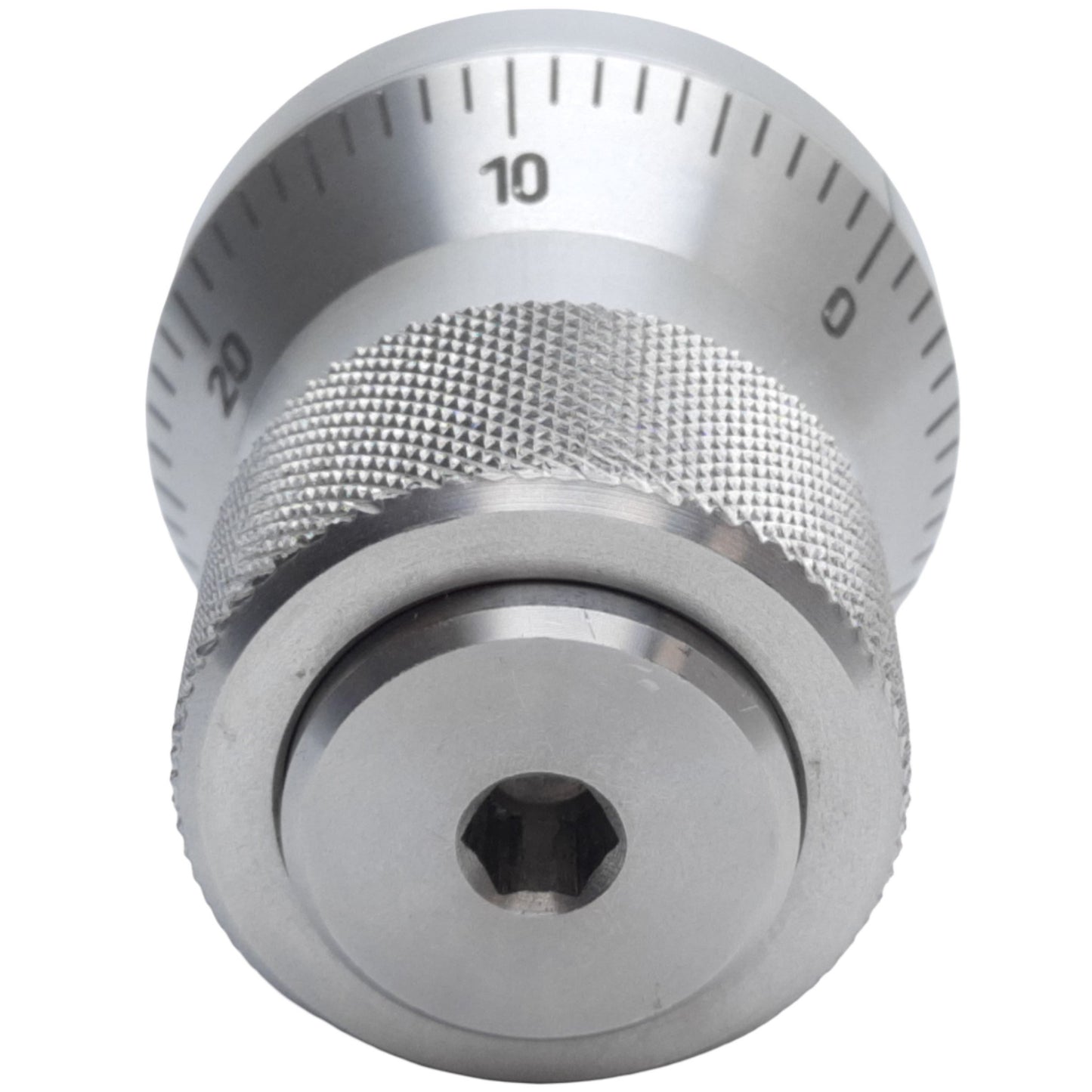 Used Ganter Norm GN 200-44-K10-AS-NI Indexing Mechanism Control Knob, Scale 0-50